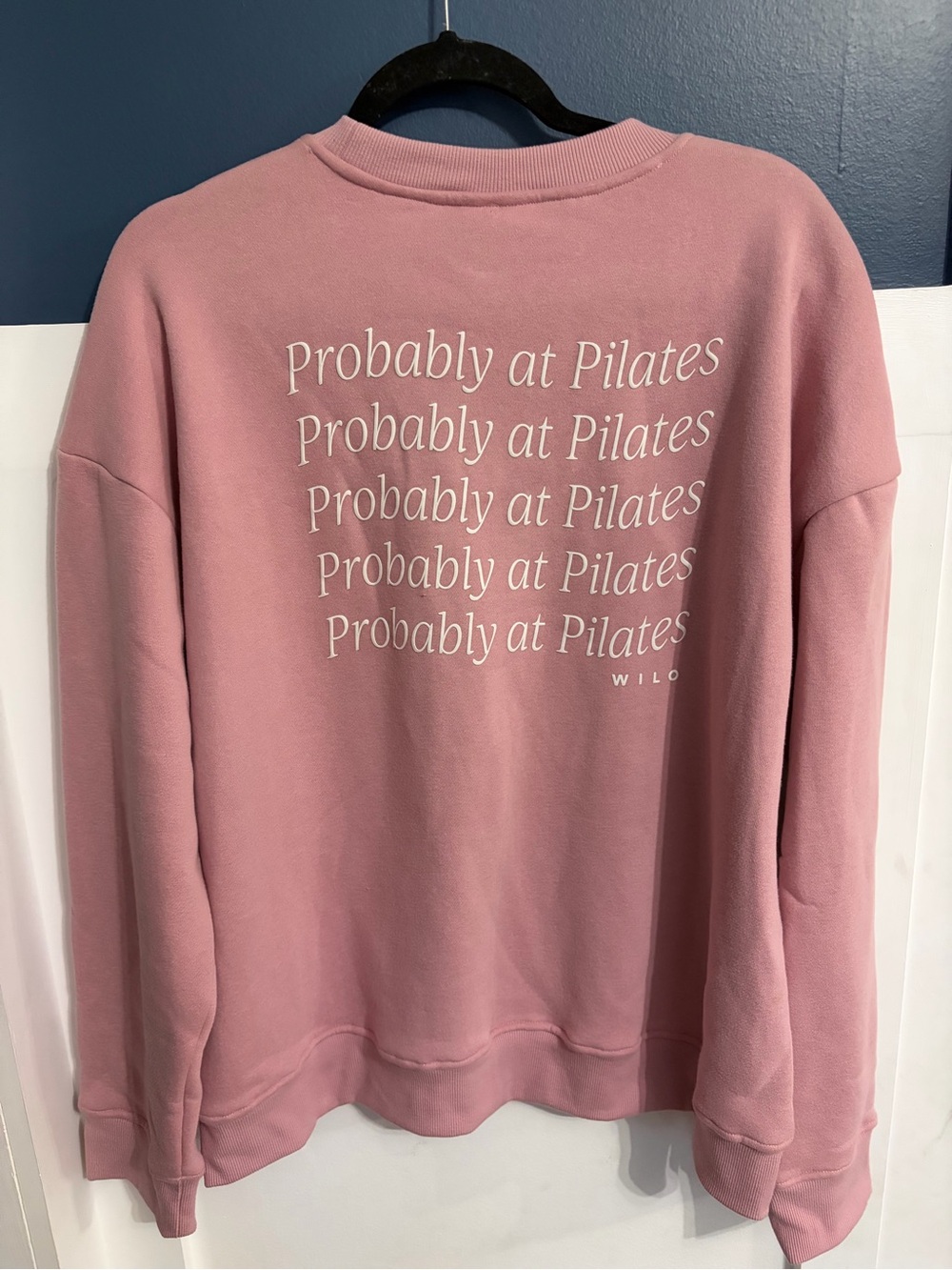 Wilo the Label Women's Crewneck Sweatshirt Bow Pilates Size Medium NWT - Picture 4 of 6